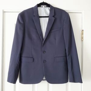 Express Innovator Skinny Fit Suit Jacket in Navy Blue